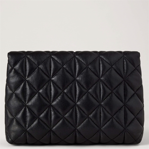 Mulberry Large Darley Cosmetic Pouch Black Quilted Nappa